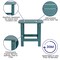 Flash Furniture Sea Foam All-Weather Adirondack Side Table JJ-T14001-SFM-GG - alternate 7